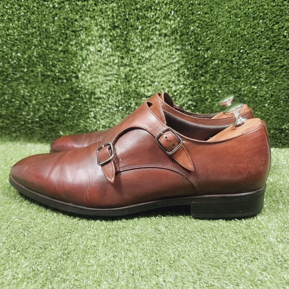 To Boot New York Double Monk Strap Brown Leather Dress Shoes Mens Size‎ 11.5